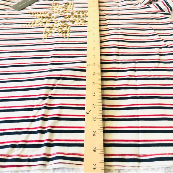 Tommy Hilfiger Blouse Casual Striped Short Sleeve - Picture 7 of 8
